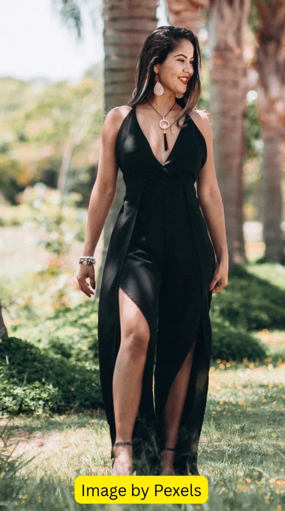 black maxi dress wedding guest
