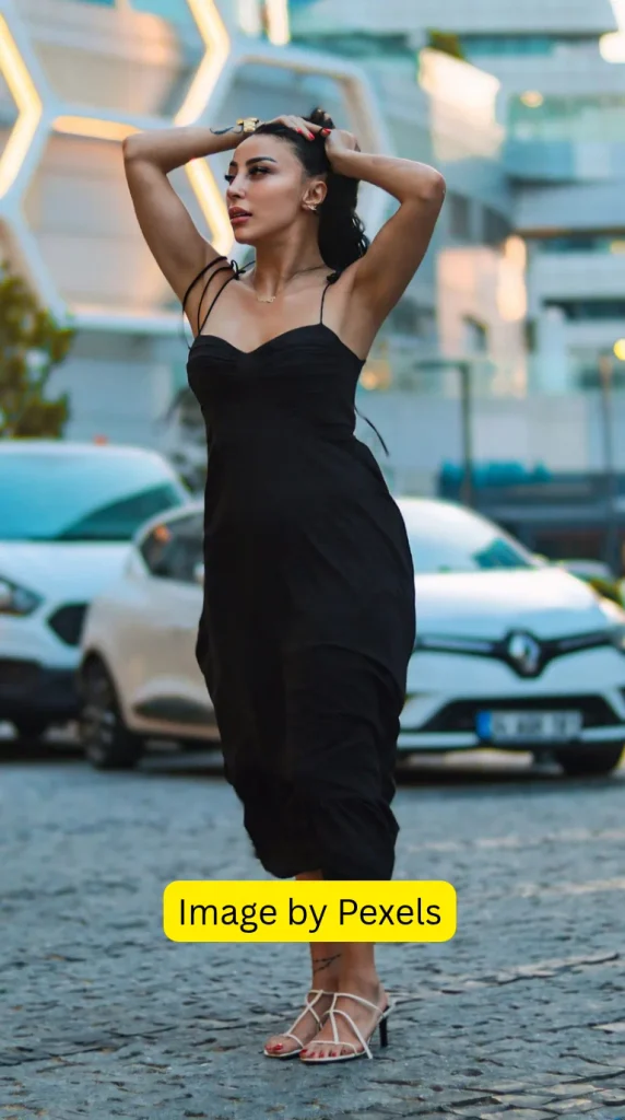 petite black maxi dress