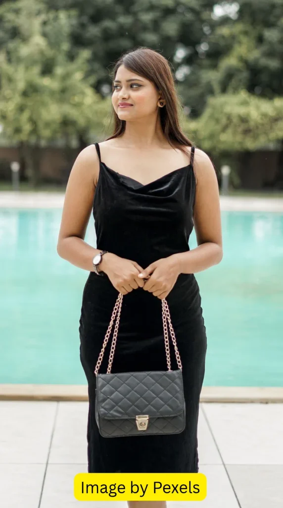 black maxi dress wedding guest