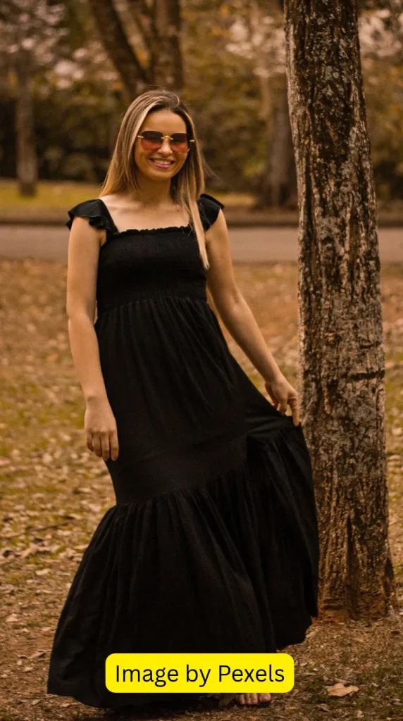 Black Wedding Maxi Dress