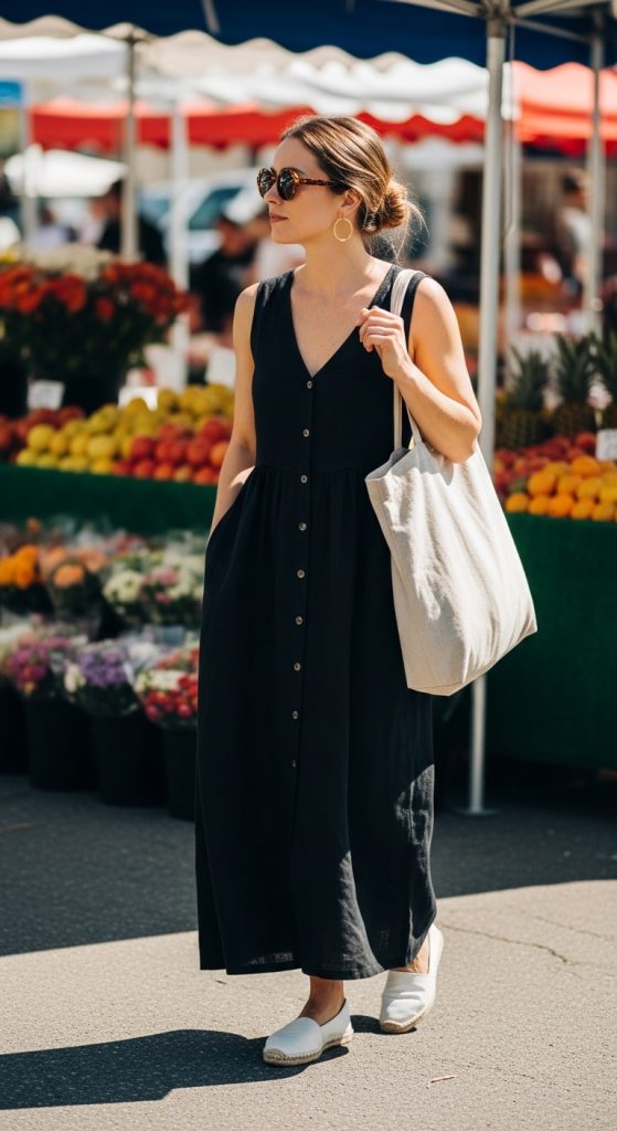 black maxi dress summer