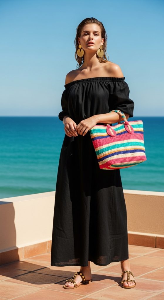 black maxi dress summer