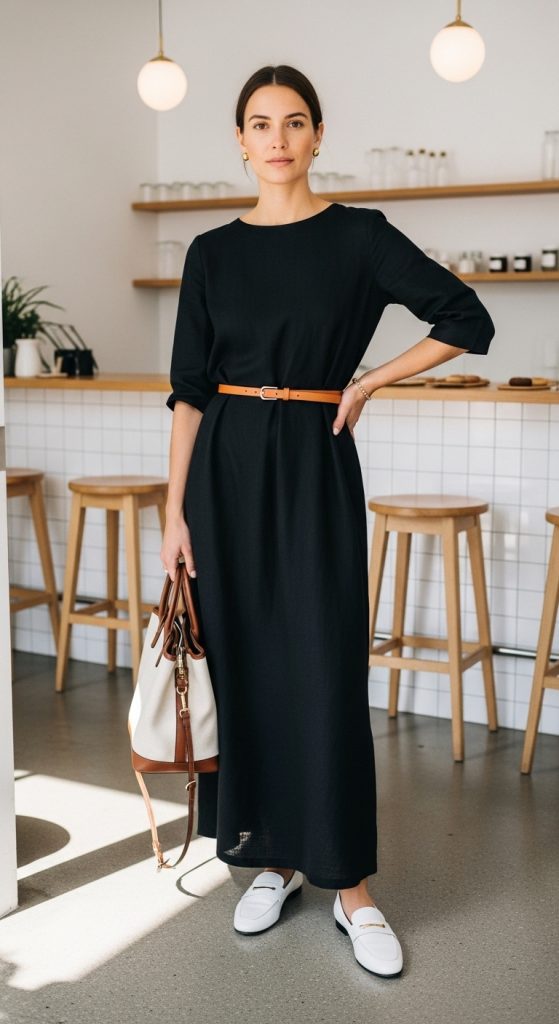 budget black maxi dress