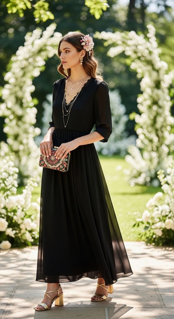 black maxi dress summer