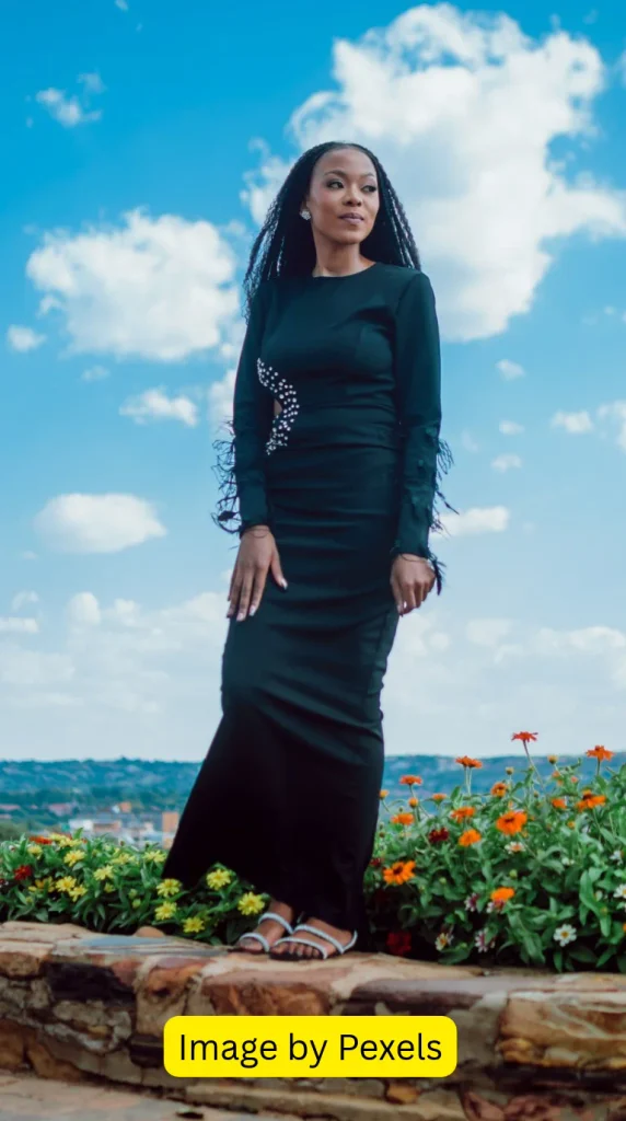 black maxi dresses for evening weddings