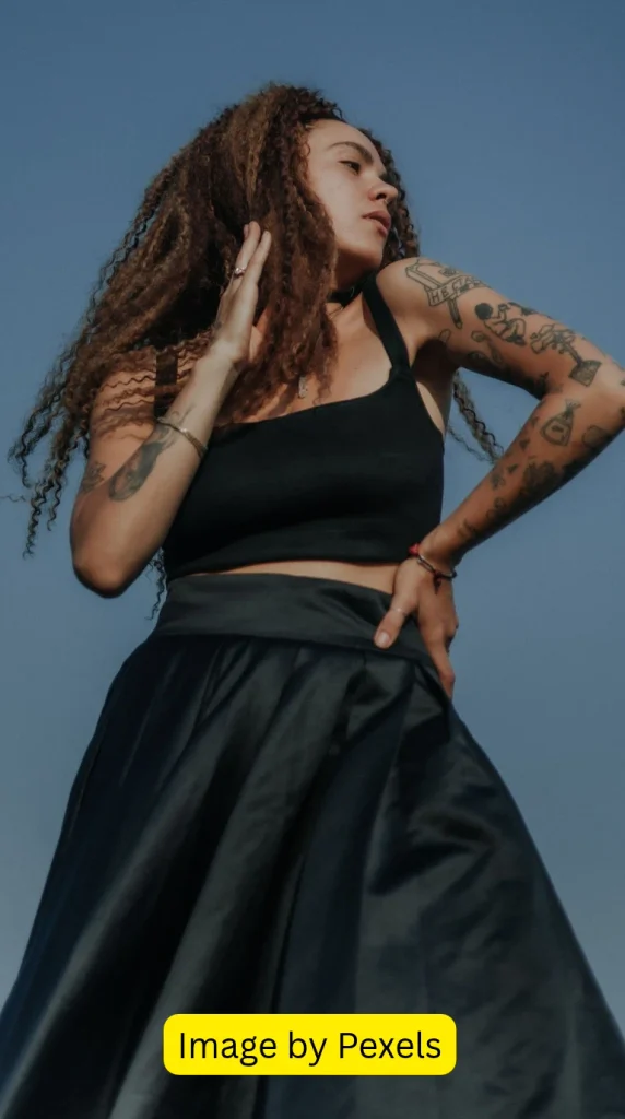 black satin maxi skirt outfit
