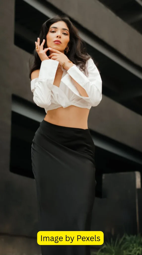 black satin maxi skirt outfit