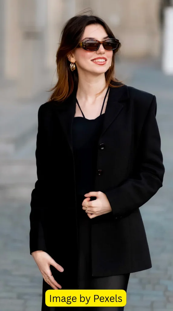 layered black maxi dress outfit ideas