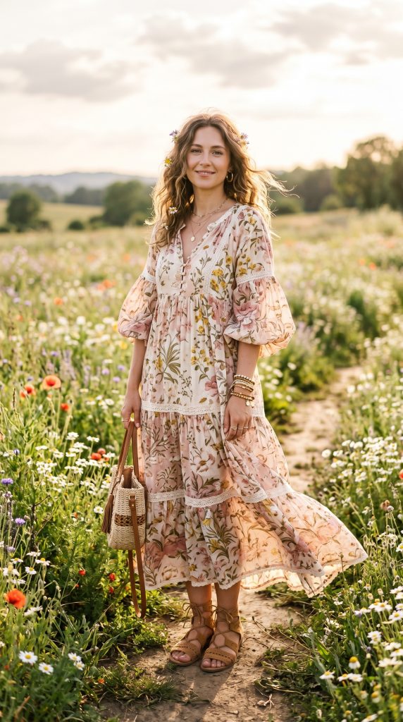 boho maxi dress