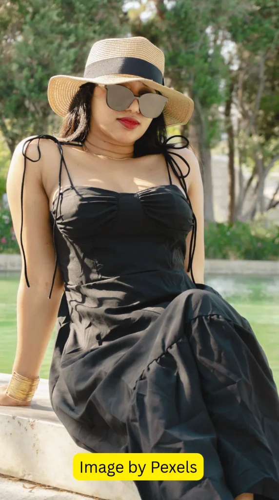 elegant black maxi dress