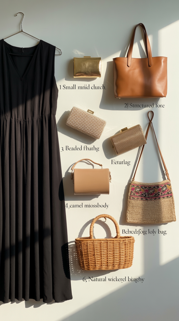 How to Accessorize Black Maxi Dress