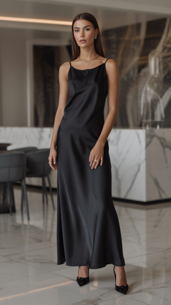 Black Maxi Dresses for Evening Weddings