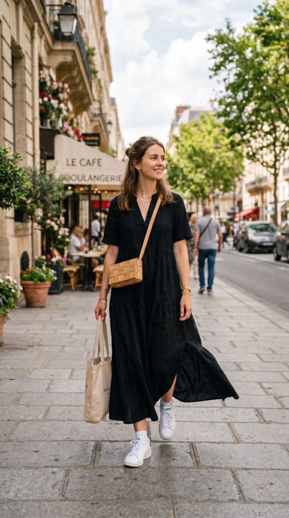 Summer Black Maxi Dress