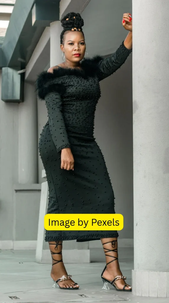 what shoes look best with a black maxi dress