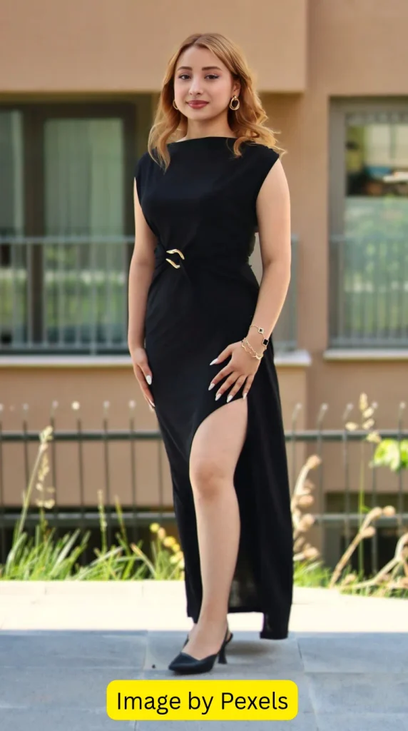 plus size black maxi dress